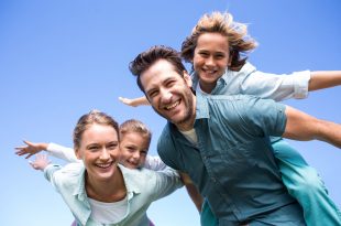 Vierköpfige Familie